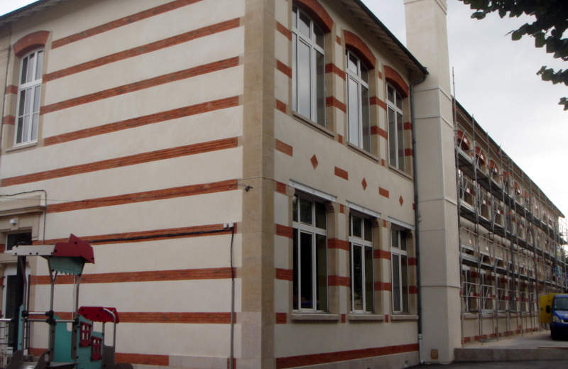 Rénovation de façades d'écoles